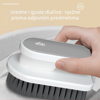 Agger četka za cipele s dugim držalom, mekane dlačice, plastična, višenamjenska za cipele i odjeću