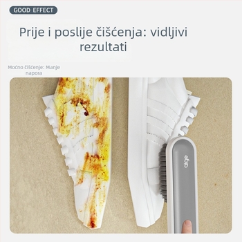 Agger četka za cipele s dugim držalom, mekane dlačice, plastična, višenamjenska za cipele i odjeću