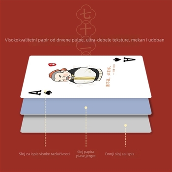 Kreativne poker karte s umjetničkim dizajnom, visoka kvaliteta, debele i izdržljive, premium kutija za poklon