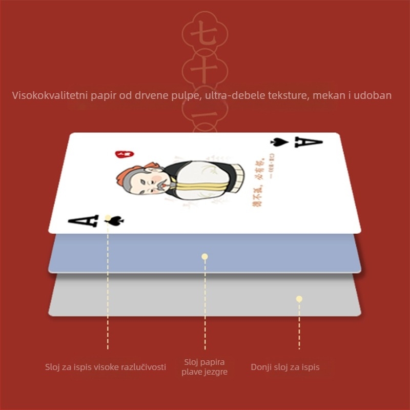 Kreativne poker karte s umjetničkim dizajnom, visoka kvaliteta, debele i izdržljive, premium kutija za poklon