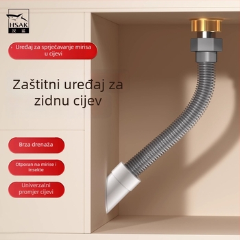 Plastični brtveni čep za zidni odvod, protiv mirisa, model YB040