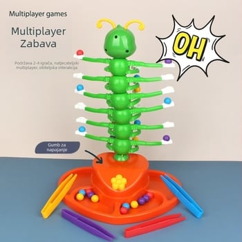 Električna stolna igra za djecu s ljuljačkim kukcem, multiplayer bitka, ABS plast, šarena kutija, koordinacija ruka-oko, kognitivni razvoj, interakcija roditelja i djeteta