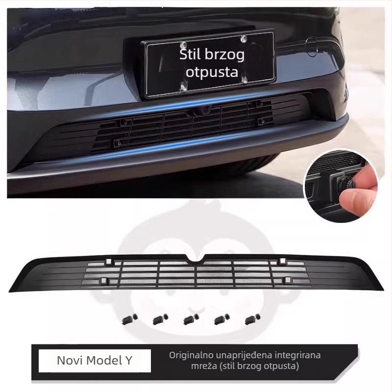 Tesla Model Y Mreža za prašinu i kukce za ulaz/izlaz zraka – plastični unutarnji dodatak, šifra proizvoda 007