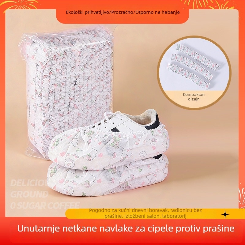 Jednokratne debeli anti-klizni navlaci za cipele, za kućnu upotrebu, od netkanog materijala, za učenike i djecu