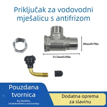 Tuoxili Konverter za faucet protiv smrzavanja, tlakovan set, nehrđajući čelik, otporan na koroziju