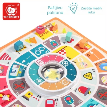 Dječja stolna igra Flying Chess – Materijal tkanina, šahovska ploča, leteće figure, pakiranje u kutiji, roditelj-dječja edukativna igra
