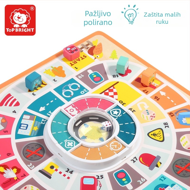 Dječja stolna igra Flying Chess – Materijal tkanina, šahovska ploča, leteće figure, pakiranje u kutiji, roditelj-dječja edukativna igra