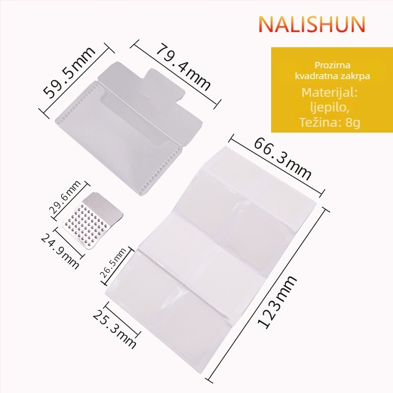 Hyhpsyj Folija za popravak bezdušnih guma za bicikle, planinske bicikle, motocikle i električna vozila — prirodni kaučuk, opravna folija (hladna popravka)