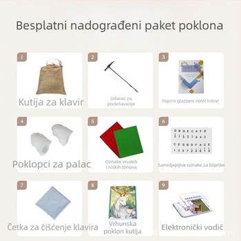 Glazbena kutija, modernistički minimalistički dizajn, bez prilagodbe, bez logotipa, nije uvozena