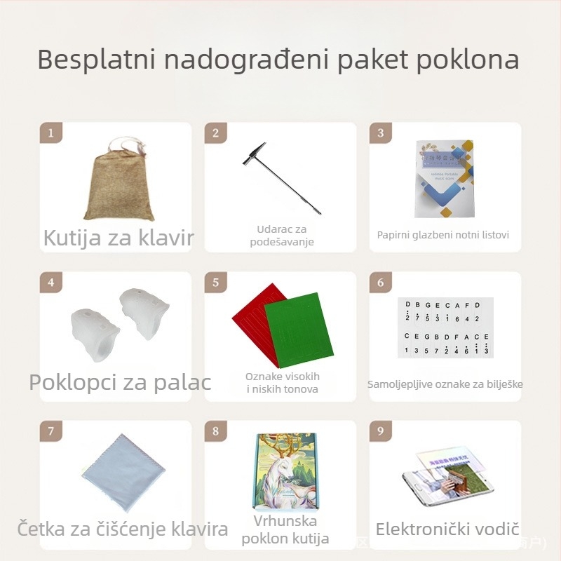 Glazbena kutija, modernistički minimalistički dizajn, bez prilagodbe, bez logotipa, nije uvozena
