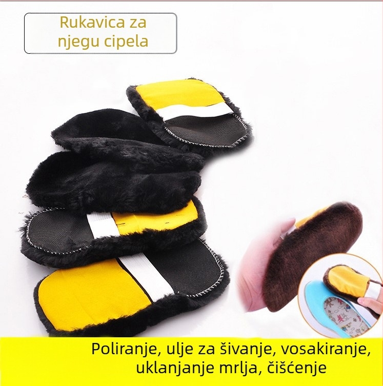 Travel Xiao plišane rukavice za poliranje cipela — njega i dezinficiranje, 300 komada.