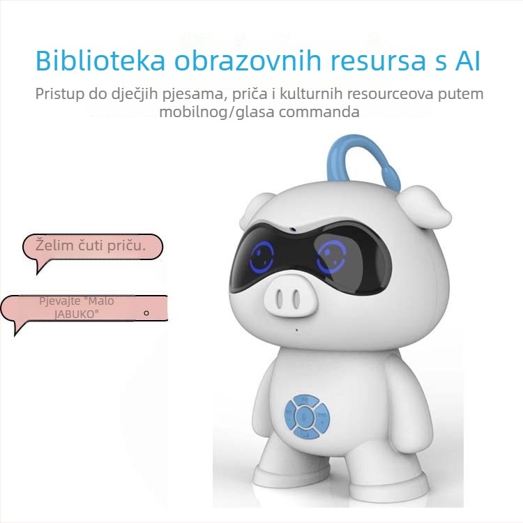 Helisson Priča Stroj za djecu - AI glasovni dijalog, čitanje slikovnica, glazba, ABS kućište, litij-ionska baterija, za uzrast 4–6 godina