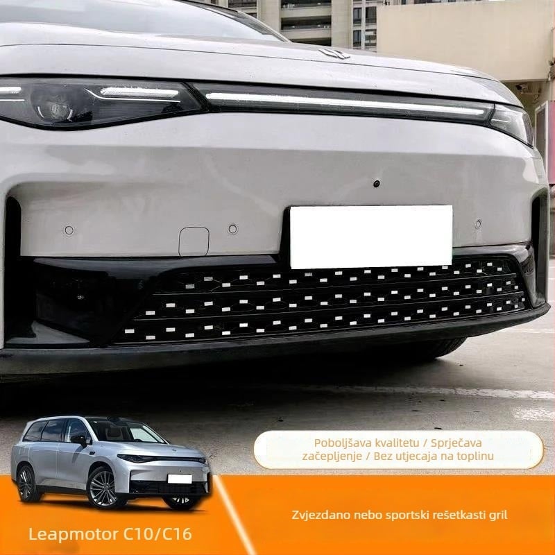 Nehrđajući čelik zaštita rešetke hladnjaka s prednjom mrežom protiv insekata, kompatibilna Leapmotor C16C10