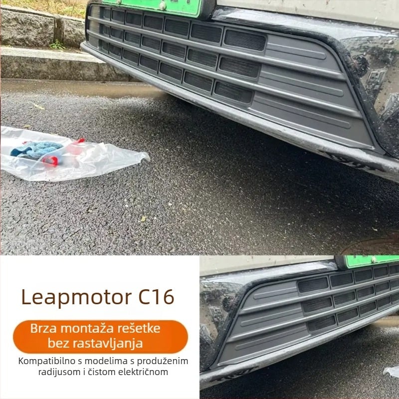 Nehrđajući čelik zaštita rešetke hladnjaka s prednjom mrežom protiv insekata, kompatibilna Leapmotor C16C10