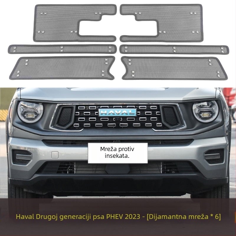 Auto mreža protiv insekata za srednju rešetku hladnjaka (Materijal: King Kong net; Marka: Yufuhua; Rok trajanja: 10000)