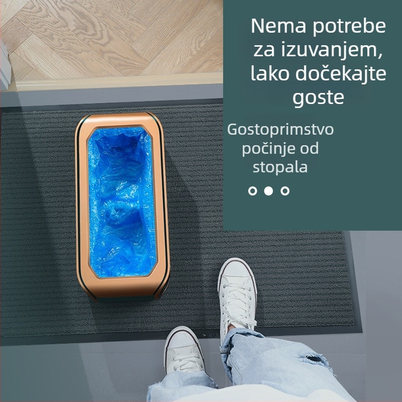 Automatski dispenzer zaštitnih navlaka za cipele, jednorazna mašina za navlake za cipele, vodootporna i otporna na prljanje, za kućnu i industrijsku upotrebu