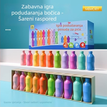 Dječja društvena igra — Pogađaj bocu i udari je, memorija i kognitivni razvoj, plastična igračka, uzrast 7–14 godina, obiteljska interaktivna zabava