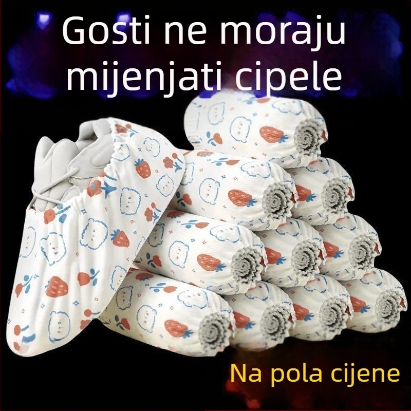 Jednokratne zaštitne navlake za cipele za unutarnju upotrebu – vodootporne, protuklizne, otporne na habanje, protiv prljavštine, od netkanog materijala