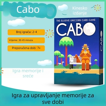 Cabo društvena igra s kartama – Papir, Igra pamćenja, Emocionalni razvoj, Za dob 15–60, 2–4 igrača