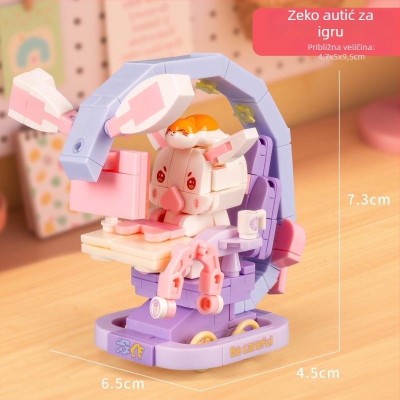 Set građevinskih blokova - 200–400 komada; plast/guma; DIY; za djecu 4–6 godina; unisex