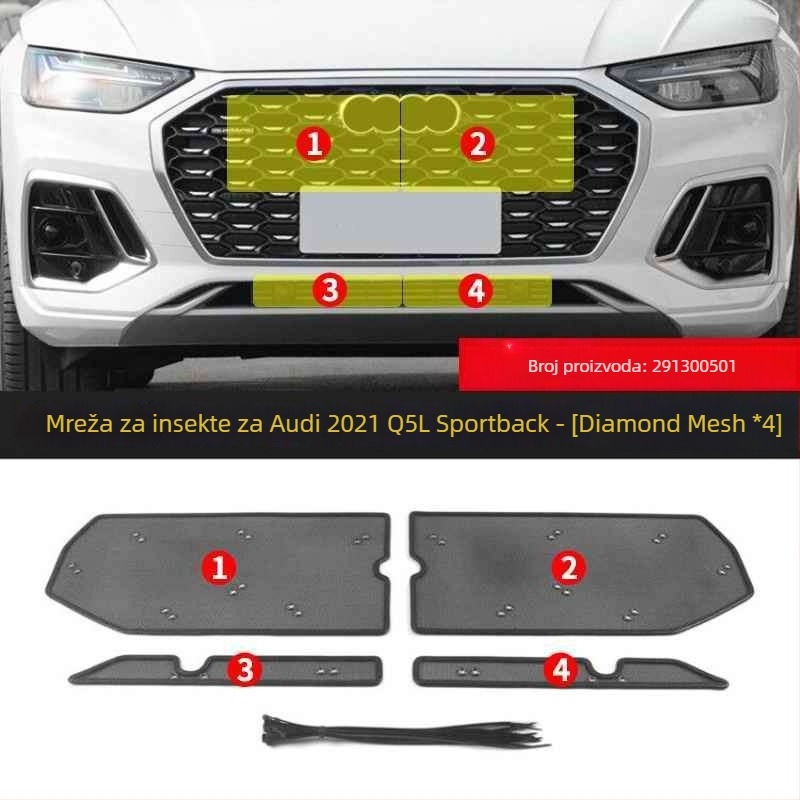 KUST Q5L/Q5 Prednja zaštitna mreža za radiator i kondenzator – zaštita od insekata i prašine