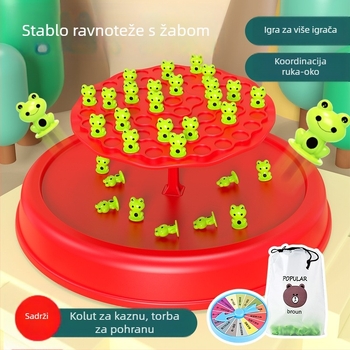 Plastična edukativna interaktivna igra za ravnotežu i koncentraciju, Jenga-stil za djecu 4–14 godina, s roditeljsko-dijete interakcijom