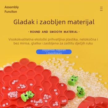 Plastična edukativna interaktivna igra za ravnotežu i koncentraciju, Jenga-stil za djecu 4–14 godina, s roditeljsko-dijete interakcijom