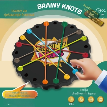 Puzzle igra s užetom za obitelj: obrazovanje i vježba logičkog razmišljanja, potiče roditeljsko-djeci interakciju; plastični materijal; pogodno za dobne skupine 4–6, 7–14 i 15–35