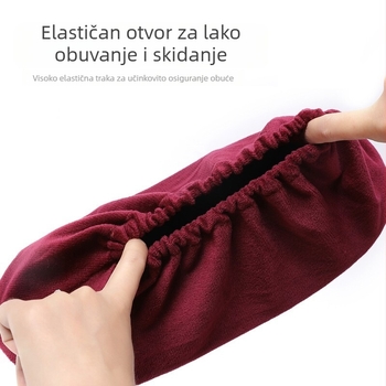 Flanelne navlake za cipele, kućna upotreba, perive, odrasli, protuklizne, 2 para