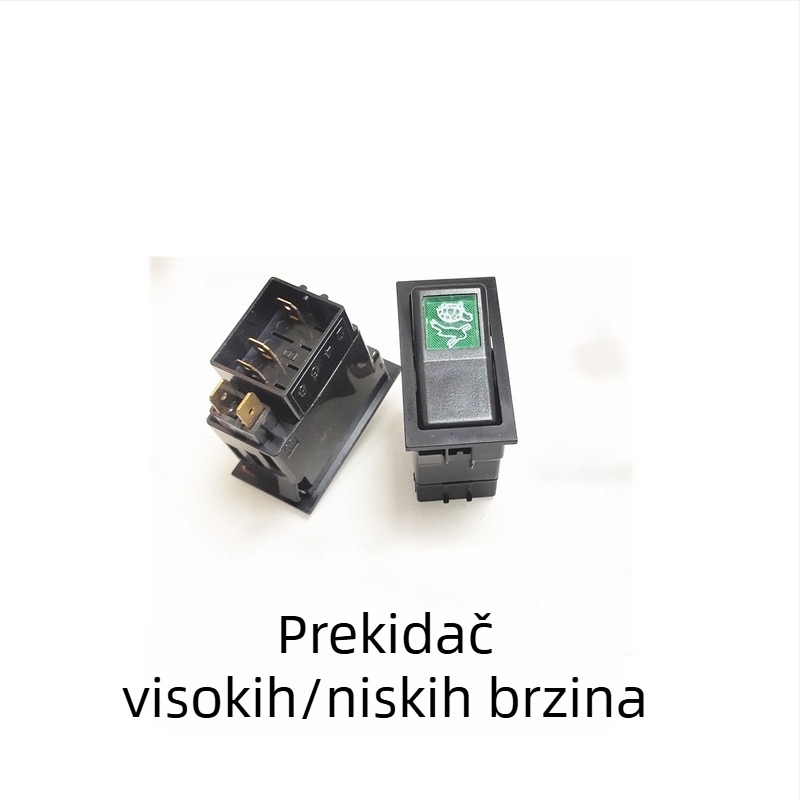 Xinwank 140-2 rocker prekidač za vozila, 12V/24V – sirena, dvostruki bljesak alarma, maglenke i gumb za glavna svjetla