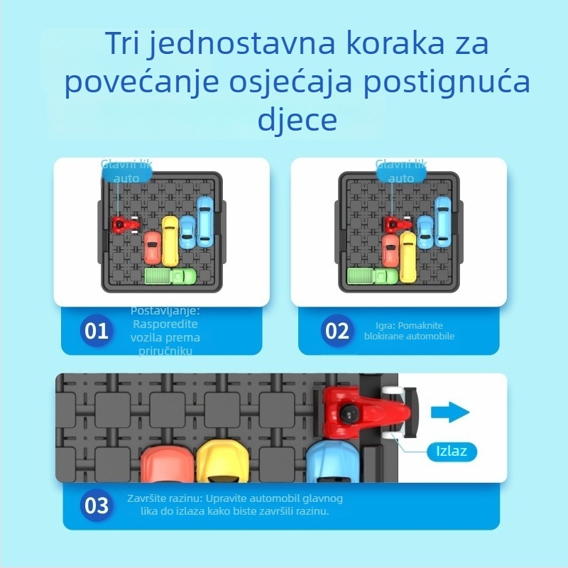 Puzzle lavirint s pomičnim autom - PU materijal, podrijetlo Kina, unutarnja rekreacija, za uzrast 14+