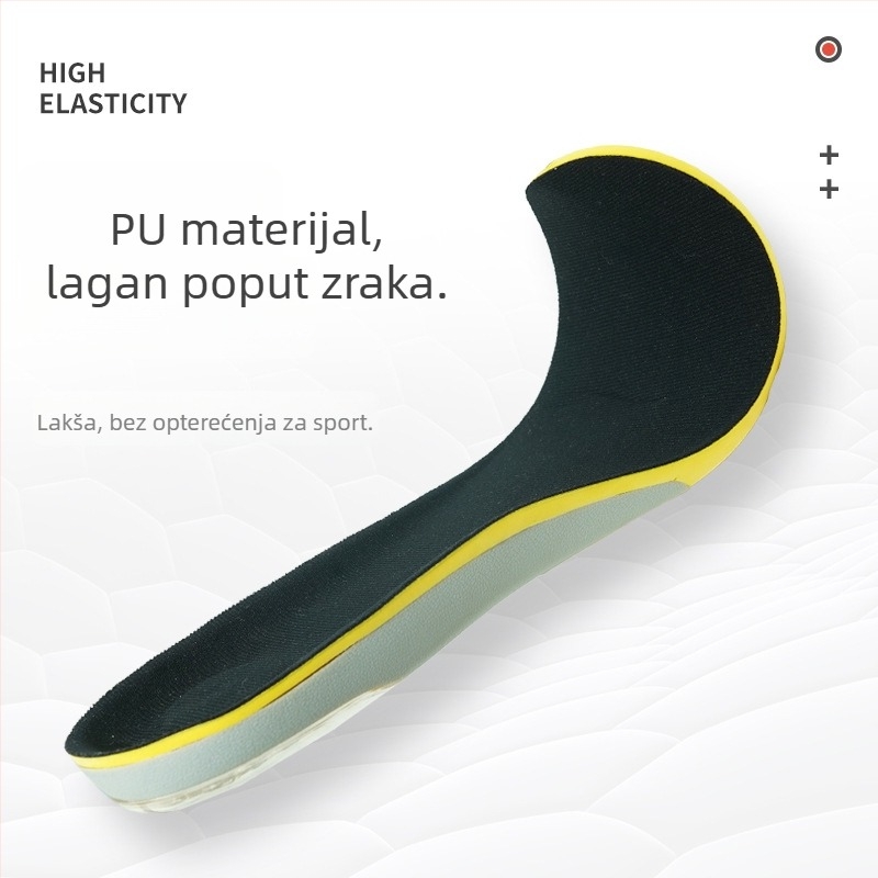 PU umetak za sportsku obuću – prozračan, upija znoj, debeli jastučić, apsorpcija udara, cijela uložak za sportsku, casual i kožnu obuću