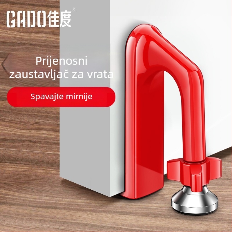 Držač za vrata MD-BJ01H - aluminijska legura, premaz, podni montaža, ručno upravljanje, moderan stil