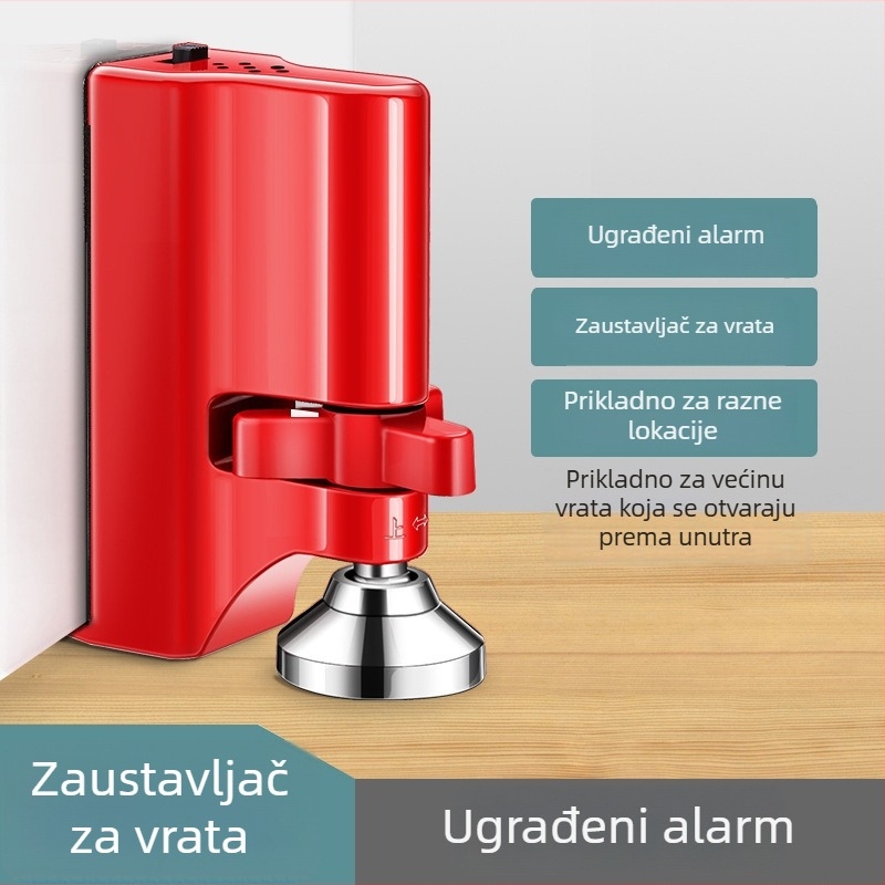 Držač za vrata MD-BJ01H - aluminijska legura, premaz, podni montaža, ručno upravljanje, moderan stil