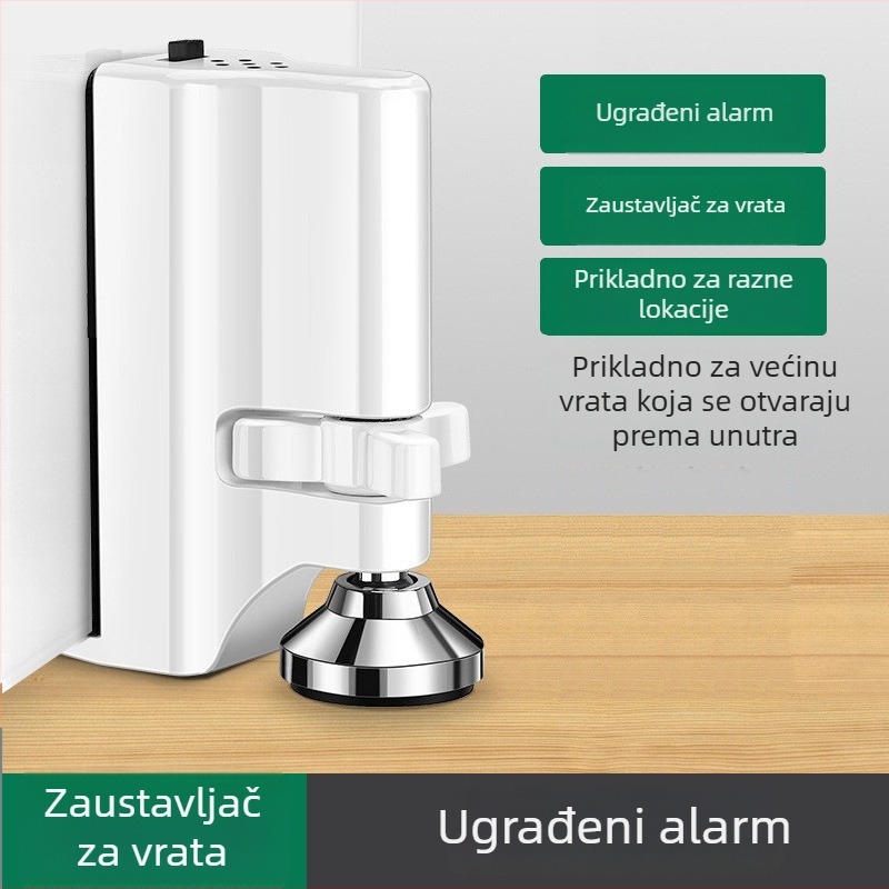 Držač za vrata MD-BJ01H - aluminijska legura, premaz, podni montaža, ručno upravljanje, moderan stil