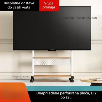 Pokretni podni stalak za televizor s kotačićima, za dnevni boravak i male stanove – višefunkcionalni TV ormarić
