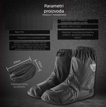 Vodootporne zaštitne navlake za cipele za vožnju motociklom, debeli Oxford platno