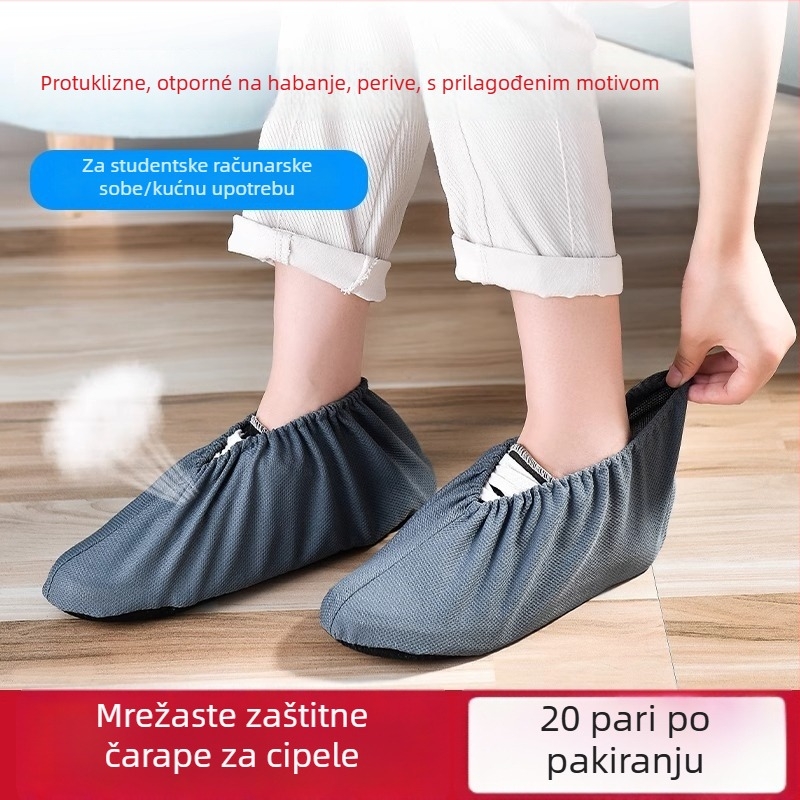 Baole cat navlake za cipele od baršunastog materijala, perive i ponovno upotrebljive, otporne, za unutarnju uporabu, s protukliznom mrežom, pogodne za odrasle i djecu