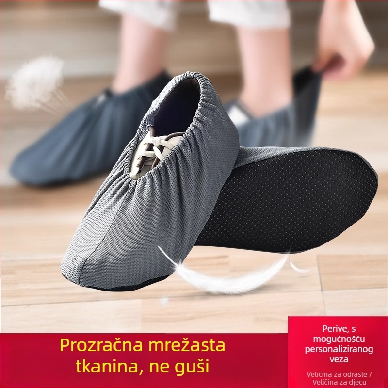 Baole cat navlake za cipele od baršunastog materijala, perive i ponovno upotrebljive, otporne, za unutarnju uporabu, s protukliznom mrežom, pogodne za odrasle i djecu