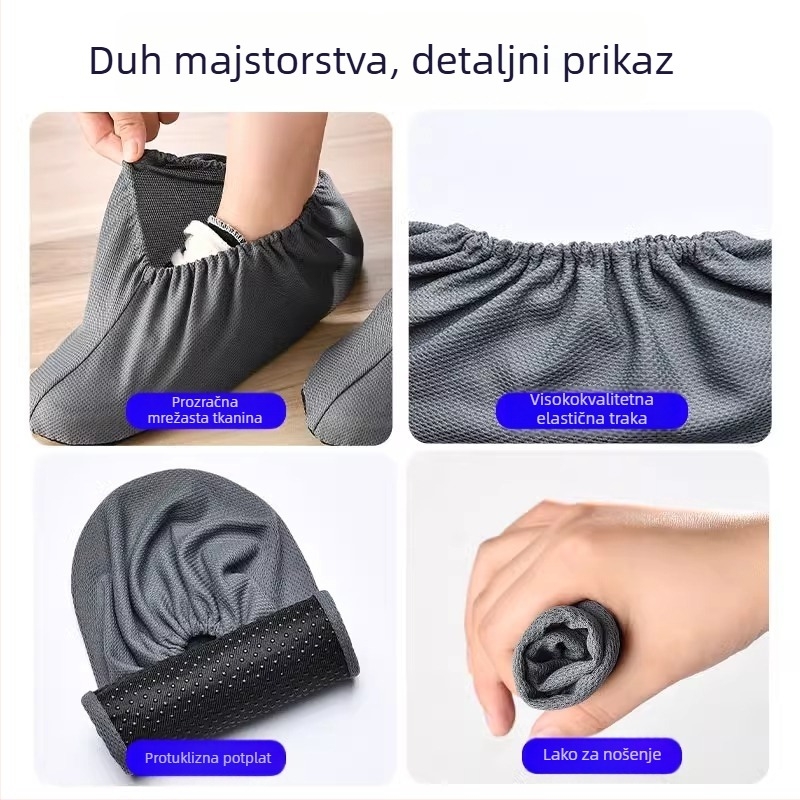 Baole cat navlake za cipele od baršunastog materijala, perive i ponovno upotrebljive, otporne, za unutarnju uporabu, s protukliznom mrežom, pogodne za odrasle i djecu