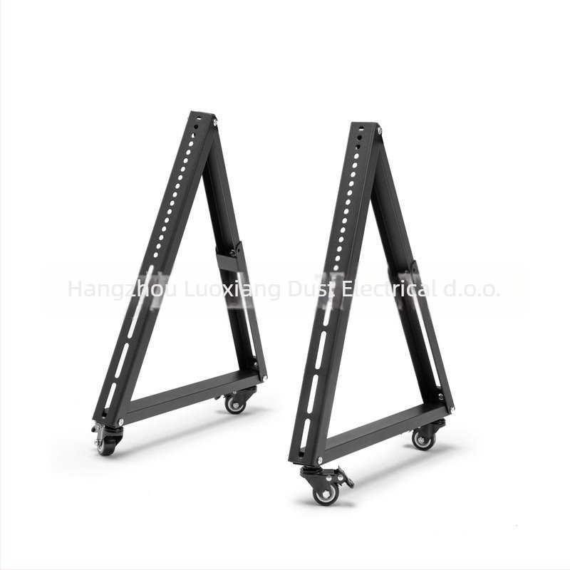 Niski TV-stalak s trokutastom bazom, pomični kolica, nagib 45°, nosivost 11-15 kg