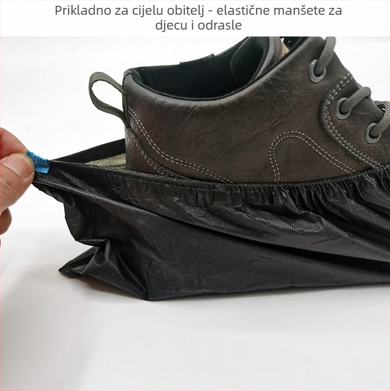 Jednokratne navlake za cipele, vodootporne i otporne na prašinu, debelog CPE materijala, protuklizne, za unutarnju uporabu