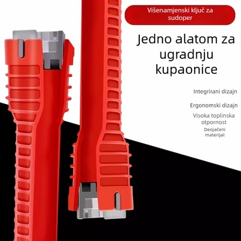 Višefunkcionalni ključ za umivaonik, osam u jedan, alat za demontažu slavina i vodovodnih cijevi, mogućnost prilagodbe, PP materijal, marke Jinhong