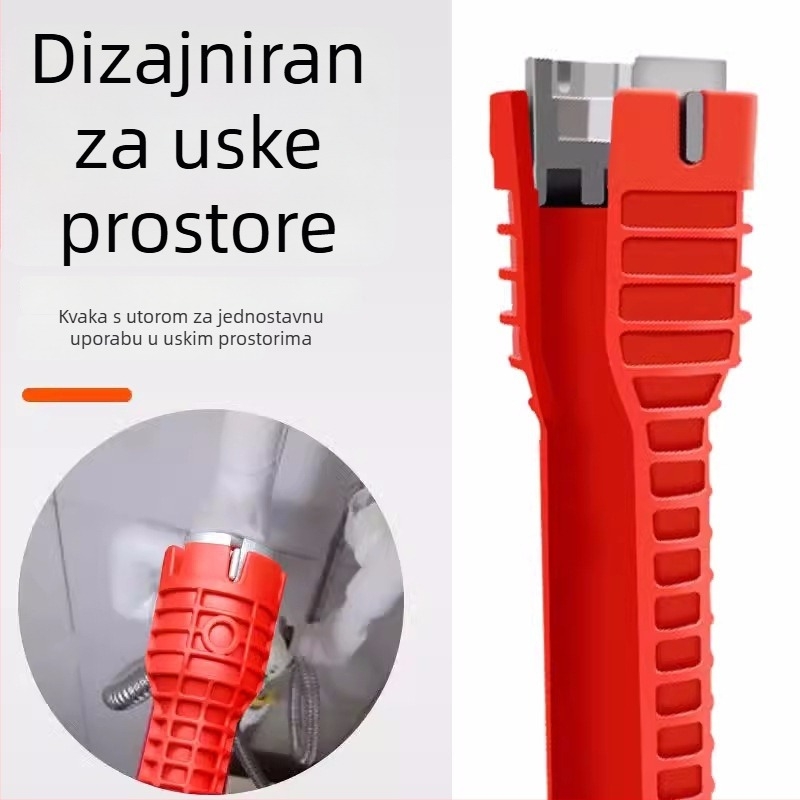 Višefunkcionalni ključ za umivaonik, osam u jedan, alat za demontažu slavina i vodovodnih cijevi, mogućnost prilagodbe, PP materijal, marke Jinhong
