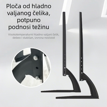 Univerzalna TV-stativna baza bez bušenja, podesiva visina, metalni nosač, nosivost iznad 15 kg