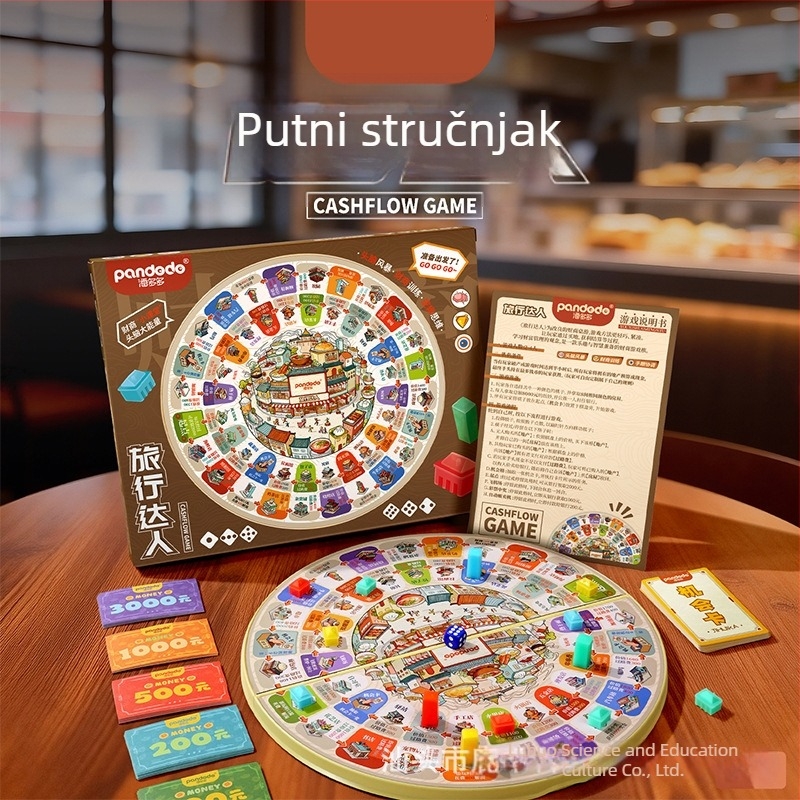 Dječja magnetska kartna igra Monopoly – gradsko putovanje, obrazovna, logičko razmišljanje