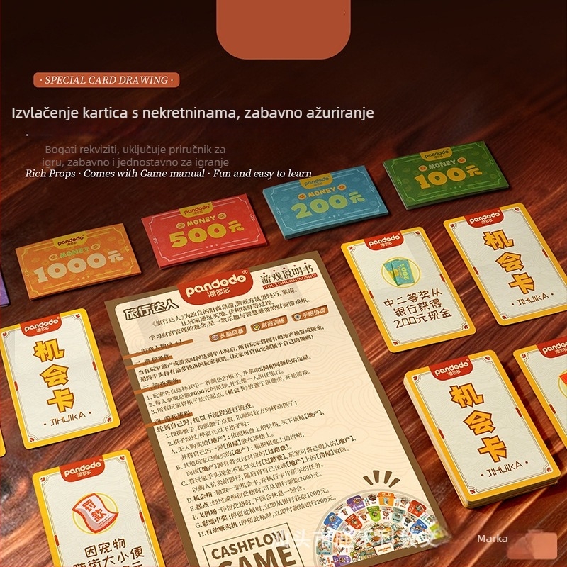 Dječja magnetska kartna igra Monopoly – gradsko putovanje, obrazovna, logičko razmišljanje