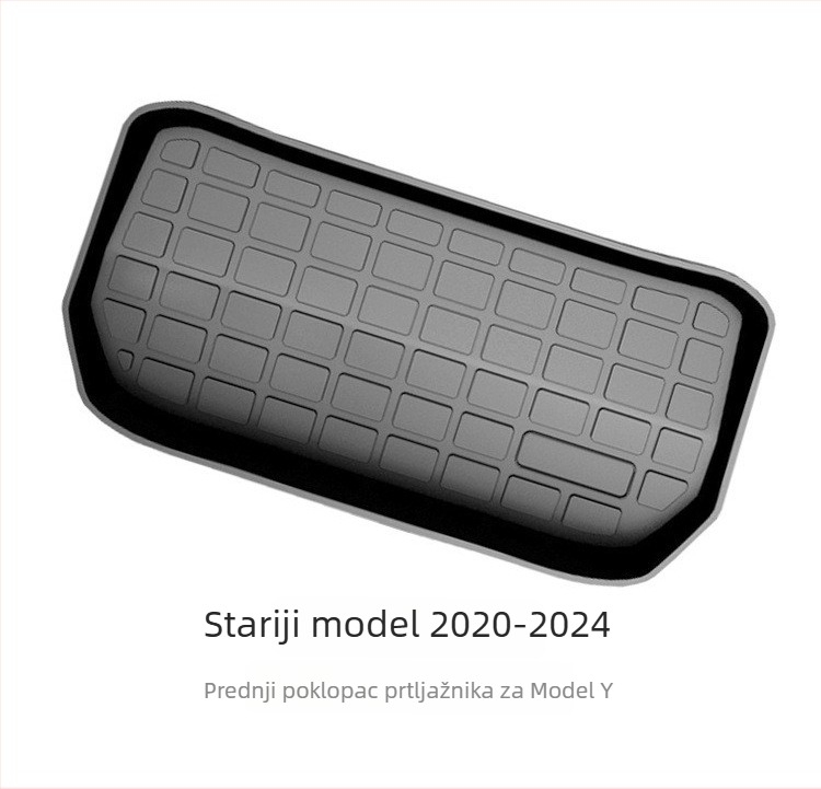 Tesla Model 3/Y prostirka za prednji prtljažnik i skladišni prostor – vodootporan TPE, dvostruki sloj