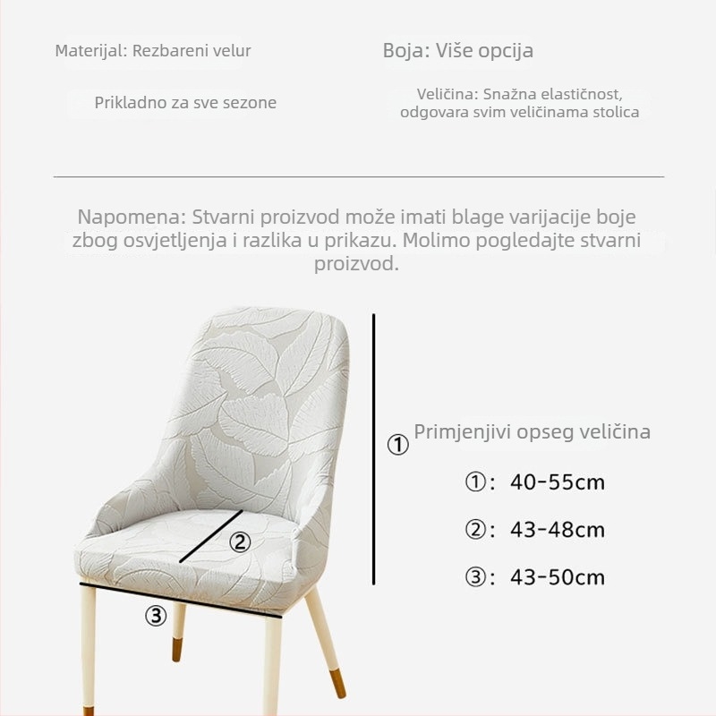 Navlaka za stolicu s zakrivljenim naslonom i rukohvatom, poliester, protuklizna, otporna na prašinu, novi kineski stil