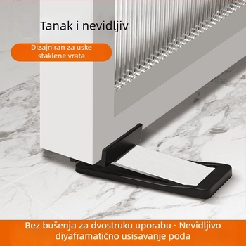 Izuzetno uski stopper za staklena vrata – podno postavljanje Ct-02, ručno upravljanje, cinkova legura, model 6011